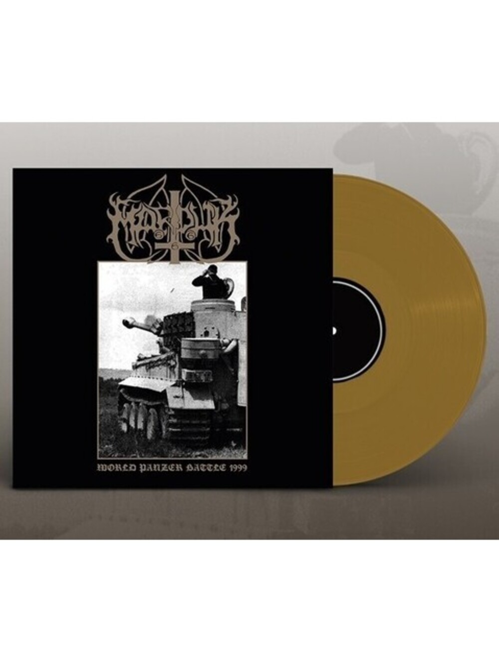 MARDUK - WORLD PANZER ATTACK 1999 GOLD VINYL RECORD 2X LP GATEFOLD black metal